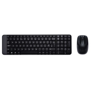 Logitech MK220 RF inalámbrico QWERTY EER internacional Negro teclado