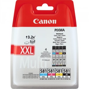 Canon CLI-581XXL Multipack 11.7ml 11.7ml Negro, Cian, Magenta, Amarillo cartucho de tinta