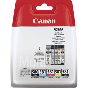 Canon PGI-580/CLI-581 5.6ml 11.2ml Negro, Cian, Magenta, Amarillo cartucho de tinta