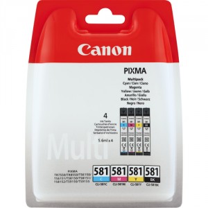 Canon CLI-581 Multipack 5.6ml 5.6ml Negro, Cian, Magenta, Amarillo cartucho de tinta