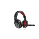Mars Gaming MRH0 Binaurale Diadema Negro, Rojo auricular con micrófono