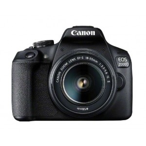 Canon EOS 2000D BK 18-55 IS II EU26 Juego de cámara SLR 24.1MP CMOS 6000 x 4000Pixeles Negro