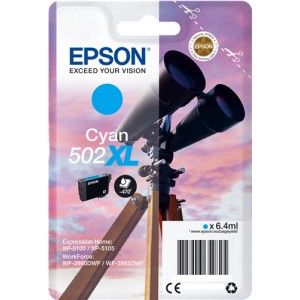 Epson 502XL 6.4ml 470p&aacute;ginas Cian cartucho de tinta