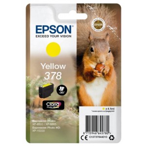 Epson 378 4.1ml 360p&aacute;ginas Amarillo cartucho de tinta
