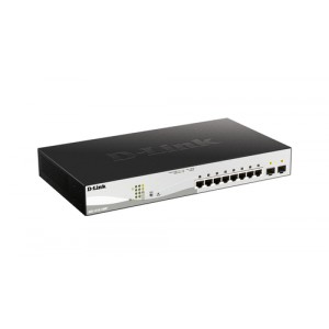 D-Link DGS-1210-10MP Gestionado L2/L3 Gigabit Ethernet (10/100/1000) Energ&iacute;a sobre Ethernet (PoE) Negro switch
