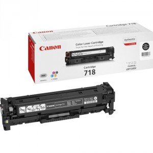 Canon CRG-718 Bk Laser cartridge 3400p&aacute;ginas Negro