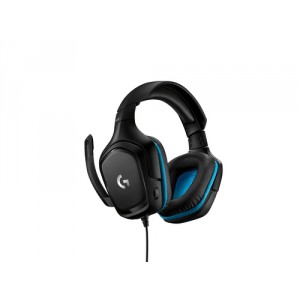 Logitech G432 Binaural Bandeau Noir, Bleu