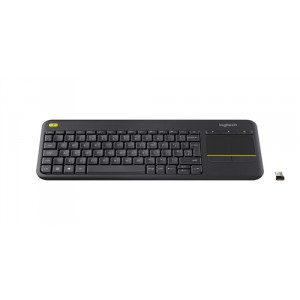Logitech K400 Plus teclado RF inal&aacute;mbrico AZERTY Franc&eacute;s Negro