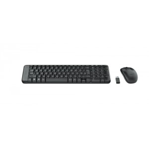 Logitech MK220 teclado RF inal&aacute;mbrico QWERTY Griego Negro