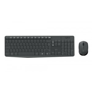 Logitech MK235 teclado RF inal&aacute;mbrico QWERTY Pan Nordic Negro
