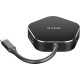 D-Link DUB-M420 base para portátil y replicador de puertos Alámbrico USB 3.0 (3.1 Gen 1) Type-C Negro, Plata