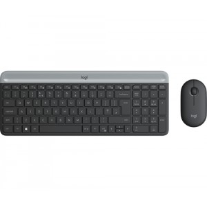 Logitech MK470 teclado RF inal&aacute;mbrico QWERTY Italiano Grafito