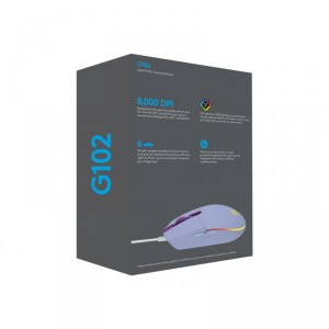 Logitech Gaming G102 LIGHTSYNC - Rat&oacute;n - diestro - &oacute;ptico - 6 botones - cableado - USB - lila