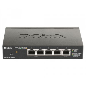 D-Link DGS-1100-05PDV2 switch Gigabit Ethernet (10/100/1000) Negro Energ&iacute;a sobre Ethernet (PoE)