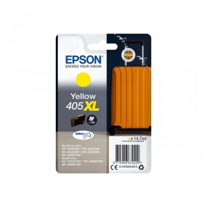Epson 405XL - 14.7 ml - XL - amarillo - original - bl&iacute;ster - cartucho de tinta - para WorkForce WF-7830, 7835, 7840, WorkForce P