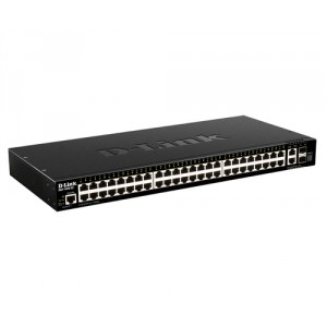 D-Link DGS-1520-52 commutateur r&eacute;seau G&eacute;r&eacute; L3 10G Ethernet (100/1000/10000) 1U Noir