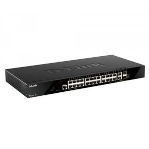 D-Link DGS-1520-28 commutateur r&eacute;seau G&eacute;r&eacute; L3 10G Ethernet (100/1000/10000) 1U Noir