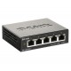 D-Link DGS-1100-05V2 switch Gestionado Gigabit Ethernet (10/100/1000) Negro