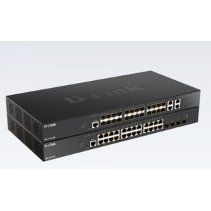 D-Link DXS-1210-28T commutateur r&eacute;seau G&eacute;r&eacute; 10G Ethernet (100/1000/10000) 1U Noir
