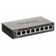 D-Link DGS-1100-08V2 switch Gestionado Gigabit Ethernet (10/100/1000) Negro