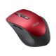 ASUS WT425 USB Óptico 1600DPI Rojo mano derecha