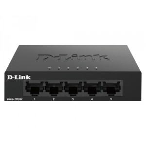 D-Link DGS-105GL switch No administrado Gigabit Ethernet (10/100/1000) Negro