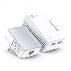 Tp-Link HOMEPLUG WIFI TL-WPA4221KIT 300MB AV600 CON 2 PUERTOS ETHERNET KIT COMPUESTO DE UN TL-WPA4220 Y UN TL-PA4010