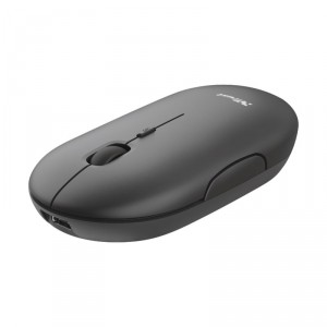 Trust INALAMBRICO PUCK RECARGABLE- ULTRAFINO - BOTONES SILENCIOSOS- 800/1200 / 1600DPI - RECEPTOR MICRO USB COLOR NEGRO 2405