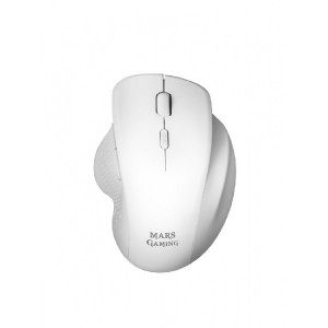 Mars gaming WIRELESS MMWERGO WHITE 3200DPI SWITCHES MECANICOS KAILH DISE&Ntilde;O ERGONOMICO DIESTROS RECEPTOR NANO 2.4GHz