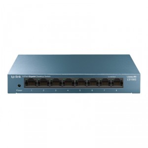 TP-LINK LS108G commutateur r&eacute;seau Non-g&eacute;r&eacute; Gigabit Ethernet (10/100/1000) Bleu