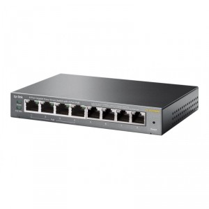 TP-LINK TL-SG108PE switch No administrado Gigabit Ethernet (10/100/1000) Energ&iacute;a sobre Ethernet (PoE) Negro