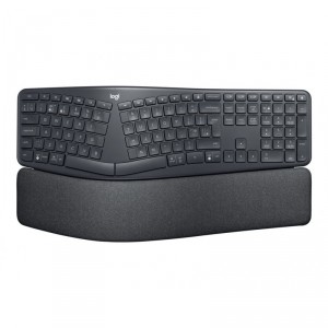 Logitech ERGO K860 Split for Business - - inal&aacute;mbrico - Bluetooth LE - QWERTY - Espa&ntilde;ol - Europa - grafito