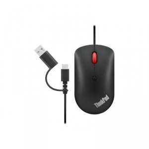 Lenovo 4Y51D20850 rat&oacute;n Ambidextro USB Tipo C &Oacute;ptico 2400 DPI
