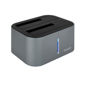 Tooq DOCKING STATION HDD/SDD 2.5/3.5 SATA CLONA DISCOS SIN PC / DOBLE BAHIA / USB 3.0 / 3.1