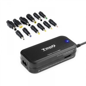 Tooq Cargador de Port&aacute;til TQLC-90BS02M/ 90W/ Manual/ 12 Conectores/ Voltaje 15-24V/ 1 USB