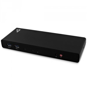 V7 USB-C universal con base de conexi&oacute;n con potencia de salida dual