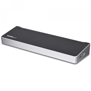 StarTech.com DK30CH2DEPUE base para port&aacute;til y replicador de puertos USB 3.0 (3.1 Gen 1) Type-C Negro, Plata