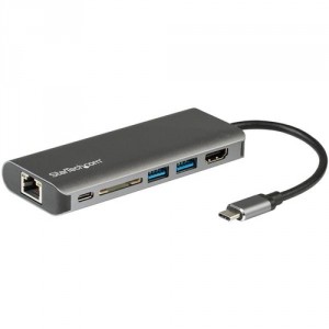StarTech.com Adaptador Multipuertos con HDMI - Lector SD - 2xA 1xC - PD 3.0