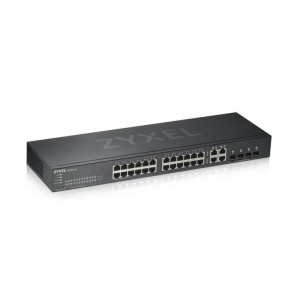 Zyxel SWITCH 28 PUERTOS SMART MANAGED SERIE GS 24X GB COBRE 4 GB DUAL