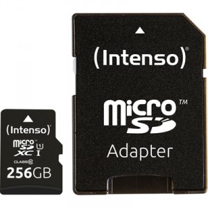 Intenso Tarjeta memoria micro sd 256gb