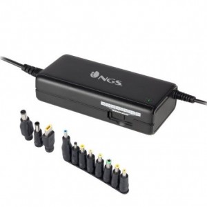 NGS Cargador de Port&aacute;til BAN/ 90W/ Manual/ 11 Conectores/ Voltaje 12-20V