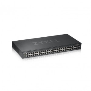 Zyxel SWITCH 48 PUERTOS SMART MANAGED SERIE GS 48X GB COBRE 4 GB DUAL