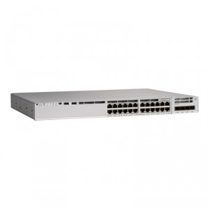 Cisco Catalyst 9200L - Network Essentials - conmutador - L3 - 24 x 10/100/1000 (PoE+) + 4 x Gigabit SFP (enlace ascendente) - mo