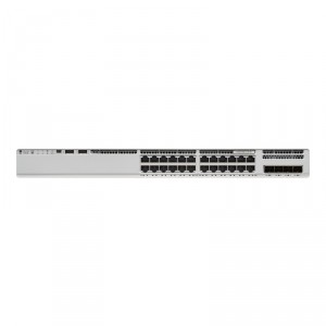 Cisco Catalyst 9200L - Network Advantage - conmutador - L3 - 24 x 10/100/1000 + 4 x Gigabit SFP (enlace ascendente) - montaje en