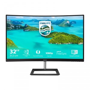 Philips E-line 322E1C - LED - curvado - 32" (31.5" visible) - 1920 x 1080 Full HD (1080p) @ 75 Hz - VA - 250 cd/m&sup2; - 300