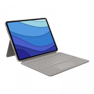 Logitech Combo Touch - Caja de y folio - con panel t&aacute;ctil - luz trasera - Apple Smart connector - QWERTY - Reino Unido -
