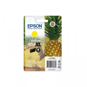 Epson 604XL Singlepack - 4 ml - XL - amarillo - original - bl&iacute;ster - cartucho de tinta - para EPL 4200, Stylus Photo 2200, WorkF