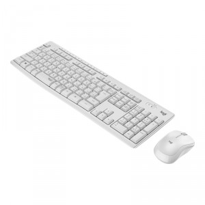 Logitech MK295 Silent - Juego de y rat&oacute;n - inal&aacute;mbrico - 2.4 GHz - h&uacute;ngaro - blanco apagado