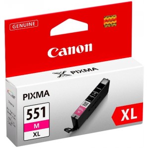 Canon CLI-551M XL - Dep&oacute;sito de tinta - Alto rendimiento - 1 x magenta - para PIXMA iP7250, iP8750, iX6850, MG5450, MG5550, MG63