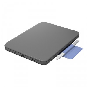 Logitech Rugged Folio - Caja de teclado y folio - Apple Smart connector - QWERTY - espa&ntilde;ol - grafito - para Apple 10.2-inch iPad